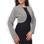 ΜΠΟΛΕΡΟ ΣΑΚΑΚΙ OPEN fashion Μαύρο 4402