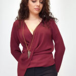 ΜΠΛΟΥΖΑ  ΚΡΟΥΑΖΕ ΜΠΟΡΝΤΩ  ΜΕ ΚΟΛΙΕ QUEEN 160577