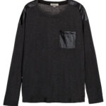 ΜΠΛΟΥΖΑ ΜΕ ΛΕΠΤΟΜΕΡΕΙΑ ΔΕΡΜΑΤΙΝΗ (Γκρι) Losan 122-1026AL