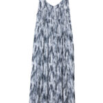 Φόρεμα μίντι λαχούρ σε ριχτή γραμμή με ράντα Losan 212-7010AL