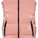 Μπουφάν μεταλλικό αμάνικο χρώμα ροζ Losan 22E-2009ALP