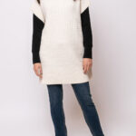 Αμάνικο γιλέκο πλεκτό εκρού Heavy Tools F6W22390IV