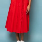 Φούστα κλος κόκκινο Heavy Tools S23-571R