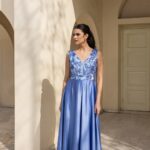 Μάξι Glam Φόρεμα Με παγιέτα στο μπούστο Open fashion GG604