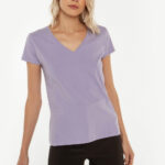 Basic t-shirt με V Toi&moi 80-5815-123