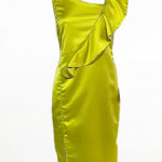 Φόρεμα με βολάν Open fashion PR661 YE
