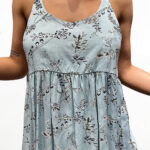 Μπλούζα με ράντα σε ριχτή γραμμή με λουλούδια Losan 212-3014AL