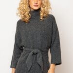 Πουλόβερ με ζώνη γκρι HEAVY TOOLS HURI W23-382G