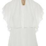 Μπλούζα με καρφίτσα και βολάν LYNNE 151-510011-0438