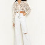 Wide leg τζιν με σκίσιμο Toi&moi  20-5061-124