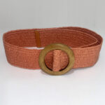 Ζώνη με αγκράφα κύκλος ροδακινή SG102