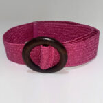 Ζώνη με αγκράφα κύκλος φούξια SG102