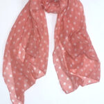 Φουλάρι πουά ροζ SG303