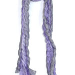 Φουλάρι ριγέ ασημί SG311