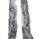 Φουλάρι με λουλούδια SG313