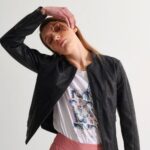 Μπουφάν δερματίνη με φερμουάρ ALE 8913631