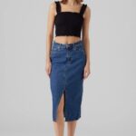 Τζιν Φούστα Medium Blue Denim Vero moda 10295731