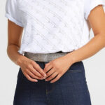 T-shirt με all over στρας τύπωμα lynne 052-010003-02