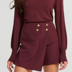 Σκορτς με διακοσμητικά κουμπιά lynne 152-541001