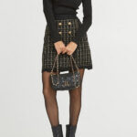 Μini φούστα σε tweed lοοκ lynne 052-513010-80