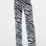 Tessa Wide Zebra Jeans VERO MODA 10328814