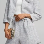 Σακάκι tweed με μπουτονιέρα lynne 053-514003