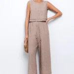 Wide-leg παντελόνι με κορδόνι Toi&moi 20-5635-125