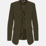 Μεσάτο slim line σακάκι πράσινο lynne 154-514001G