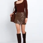 Skort σε όψη δέρματος Toi&moi 20-5543-225_331