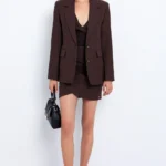 Tweed blazer ίσια γραμμή Toi&moi 40-0815-225