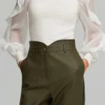 Πλεκτή μπλούζα με τούλι και βολάν lynne 054-560001-04