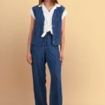 Παντελόνι τύπου denim ίσια γραμμή - Μπλε attrattivo 9923101
