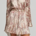 Ολόσωμο εμπριμέ σόρτς με βολάν lynne  0155-0545002-10