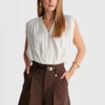 Βερμούδα με ζώνη - Καφέ 8923185-BROWN ALE