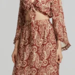 Εμπριμέ κροπ μπλούζα lynne 0155-0510043-70