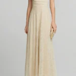 Μάξι φόρεμα με halter neck από δαντέλα lynne 0056-0511015-04