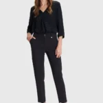 Παντελόνι formal με τσάκιση - Μαύρο 82464062